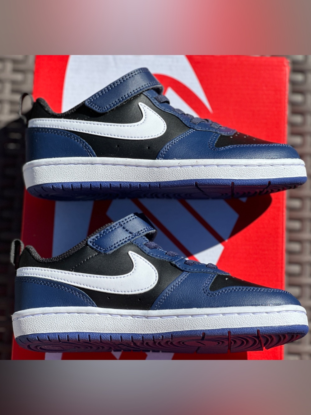 Nike Court Borough Navy Preschool Everyday Casual Sneaker Youth 11C | 13C NEW - Picture 8 of 9
